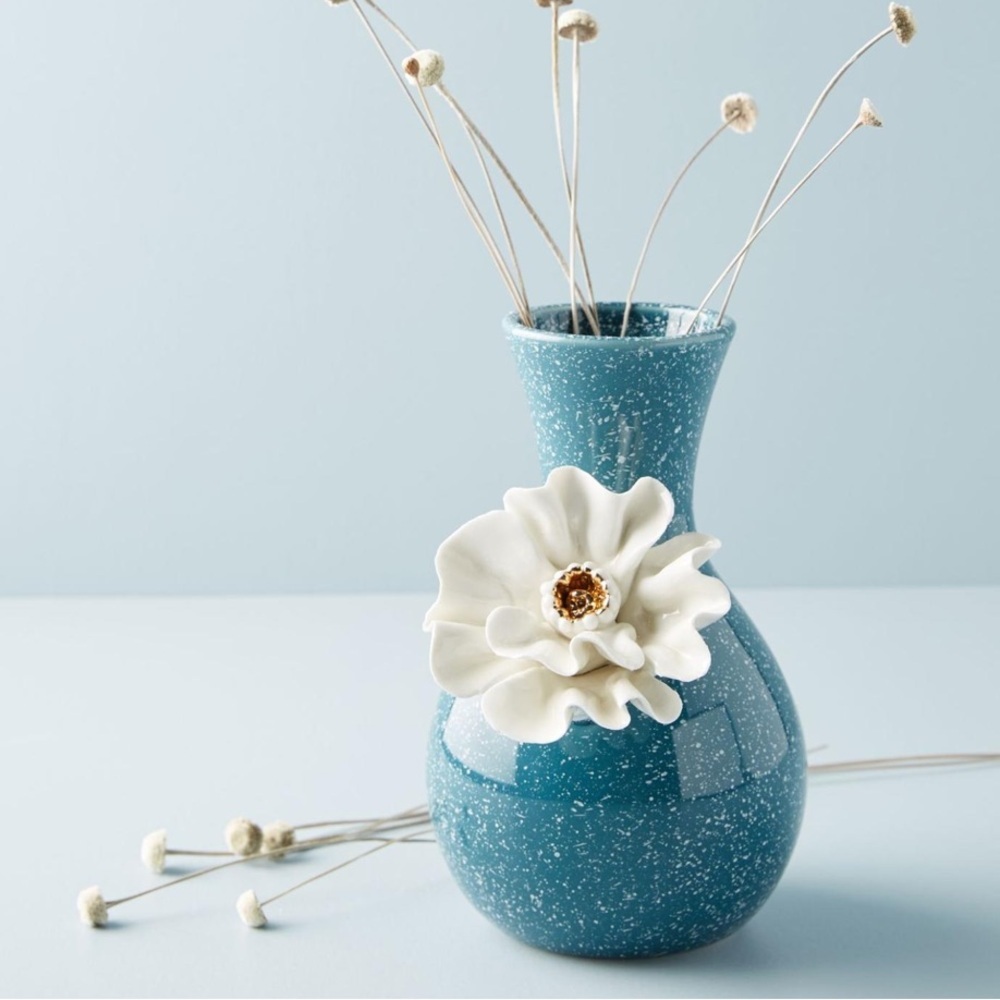 NWT Anthropologie Ceramic Bloom Vase - Picture 1 of 10